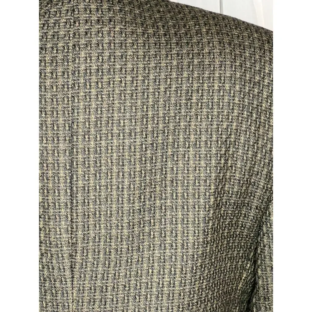 blazer micro print vintage